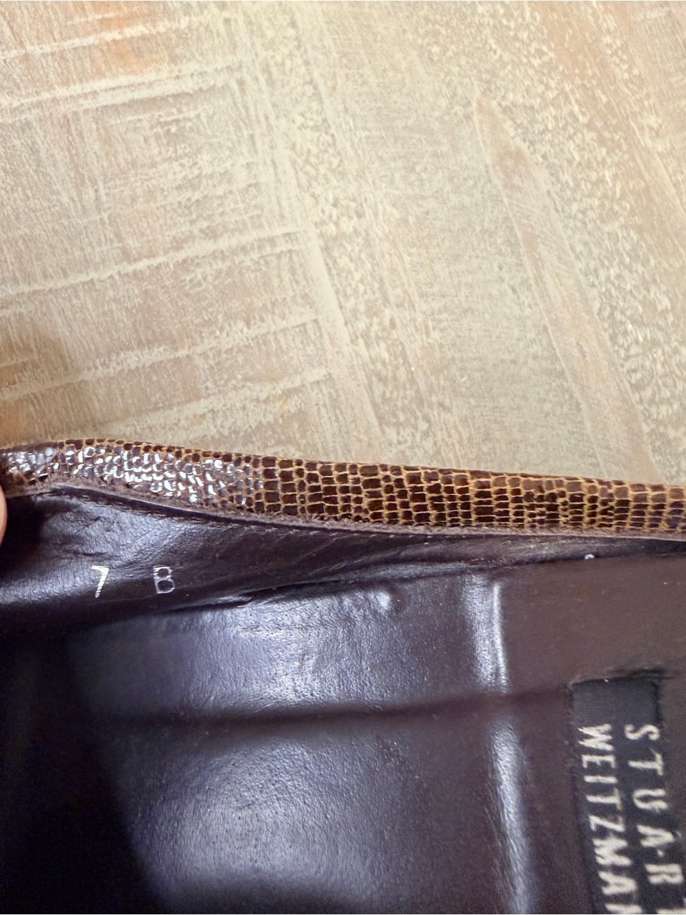 Stuart Weitzman Vintage Women’s Brown Mules, Size 7 - Picture 7 of 7
